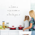 Wire quote "Love is cooked up every day" - to pin up - Wall art