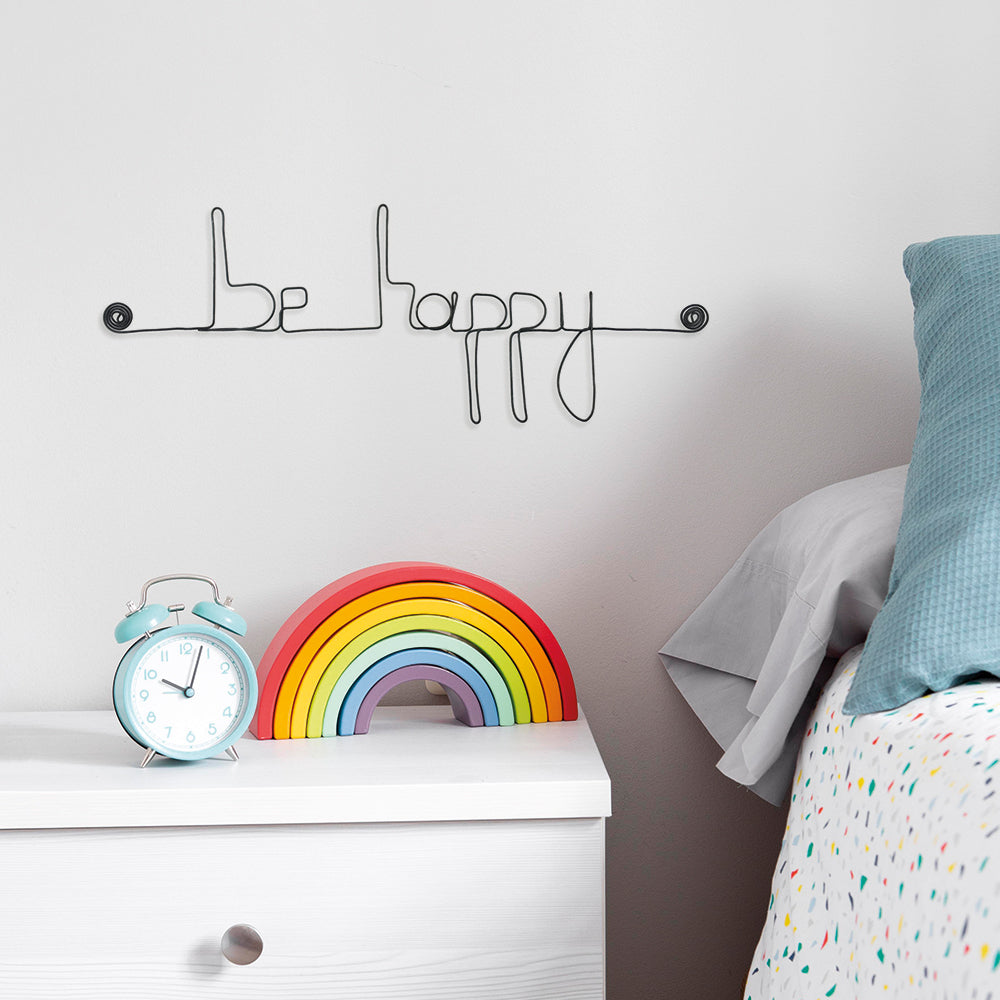 Message simple en fil de fer