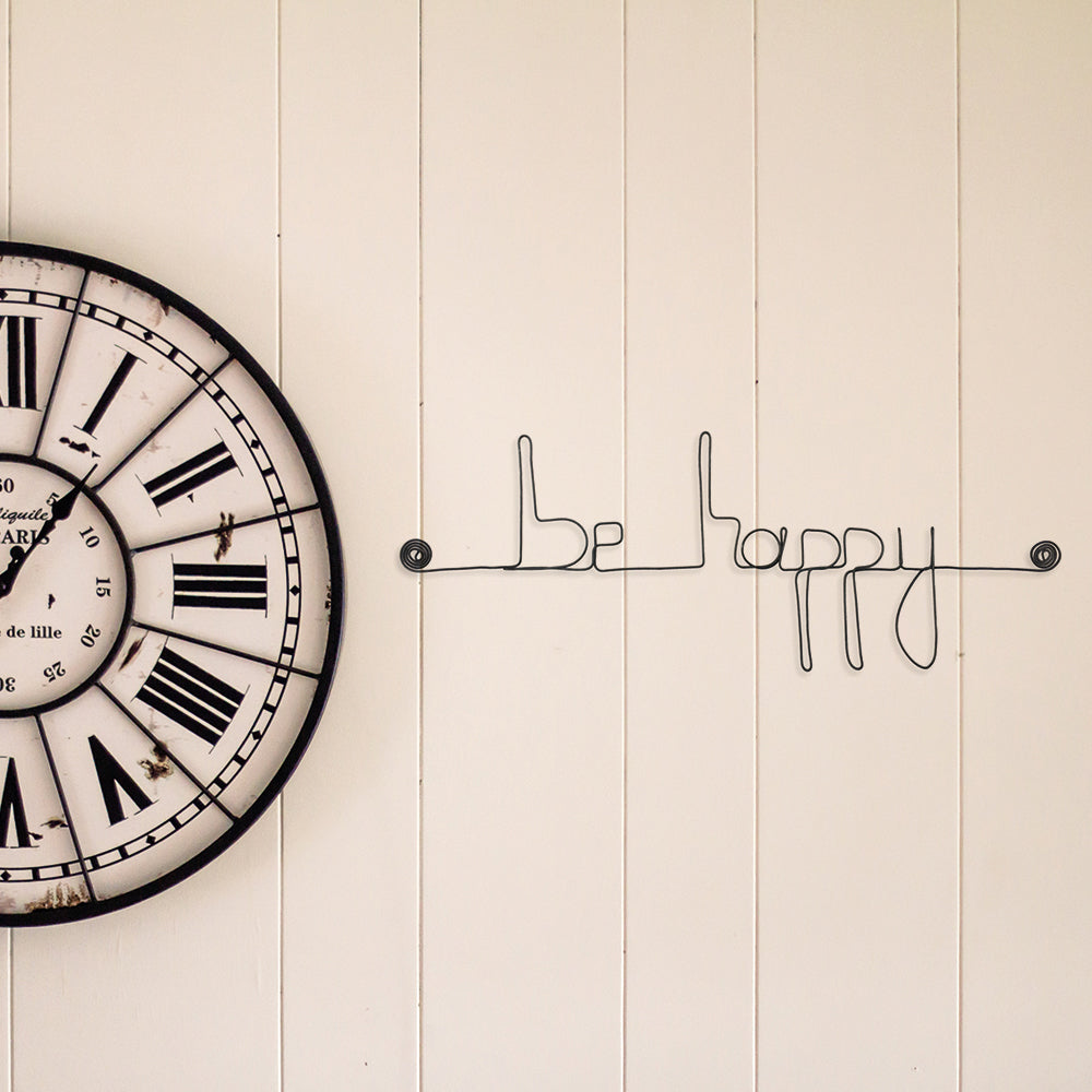 Message simple en fil de fer