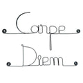 Simple wire message "Carpe diem" - to pin up - Wall jewelry