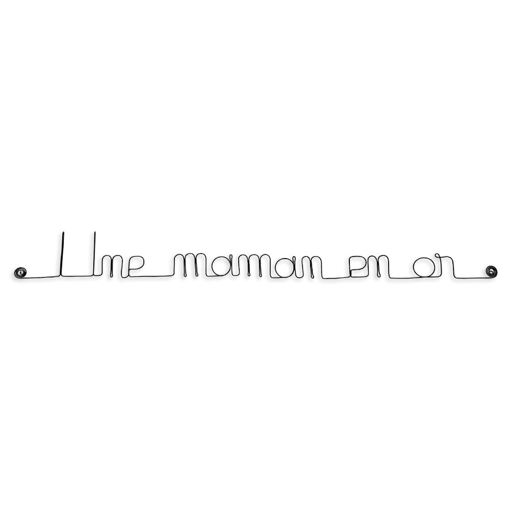 Message simple en fil de fer