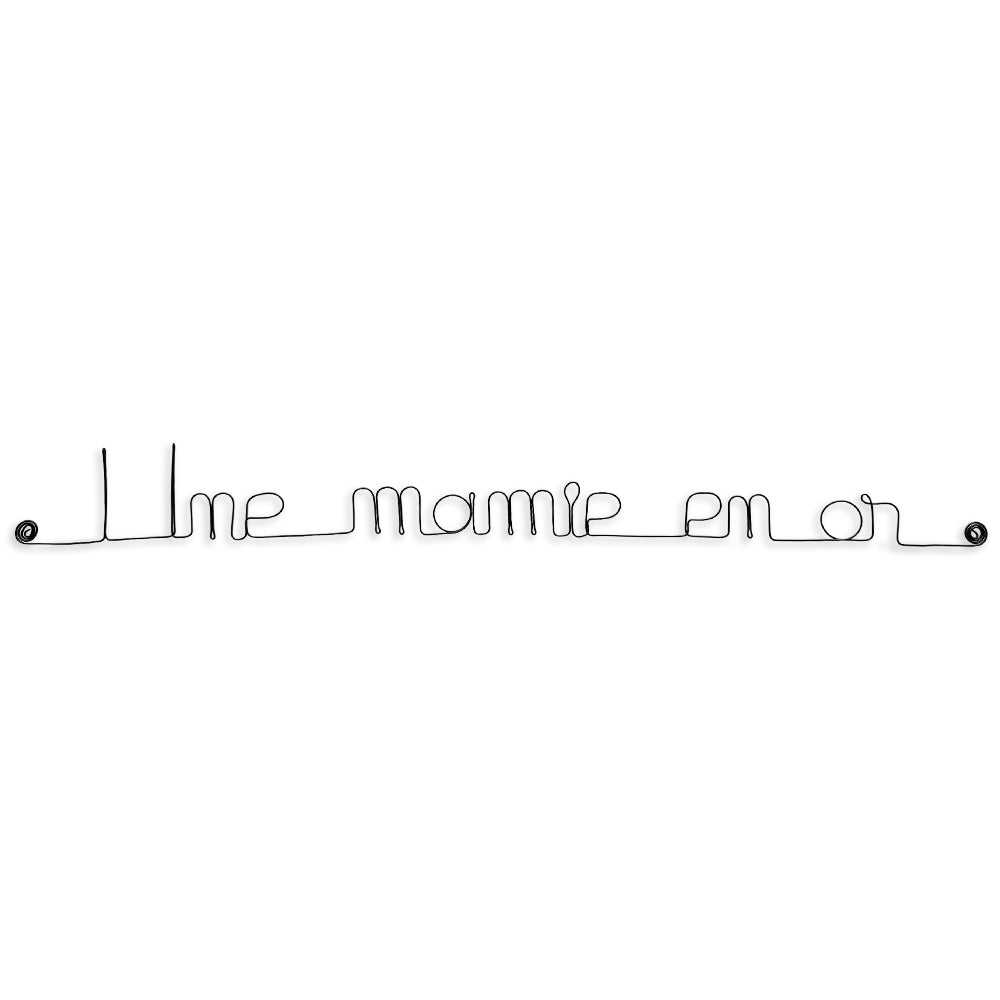 "A golden grandma" wire message - to pin - Wall jewelry