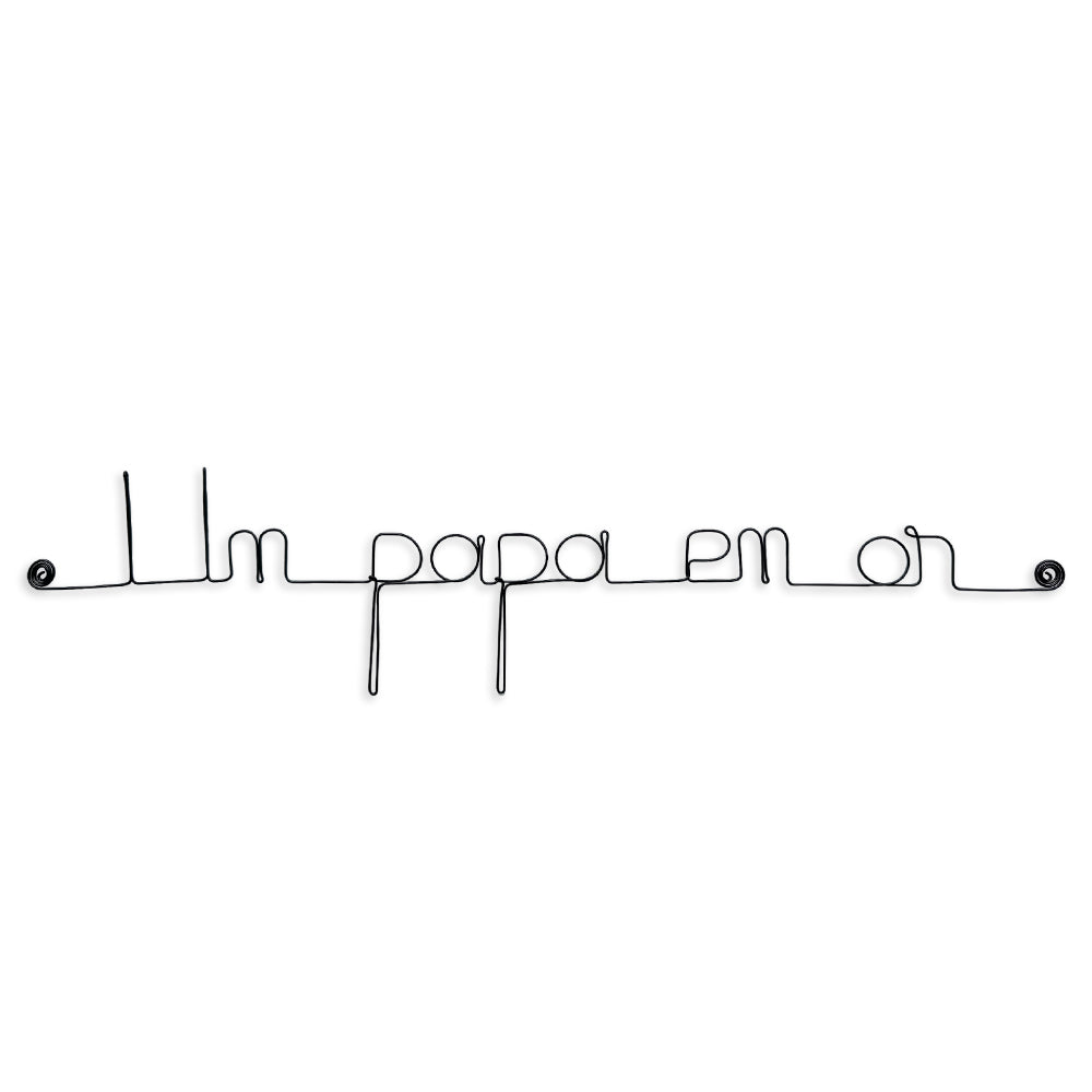 Message simple en fil de fer