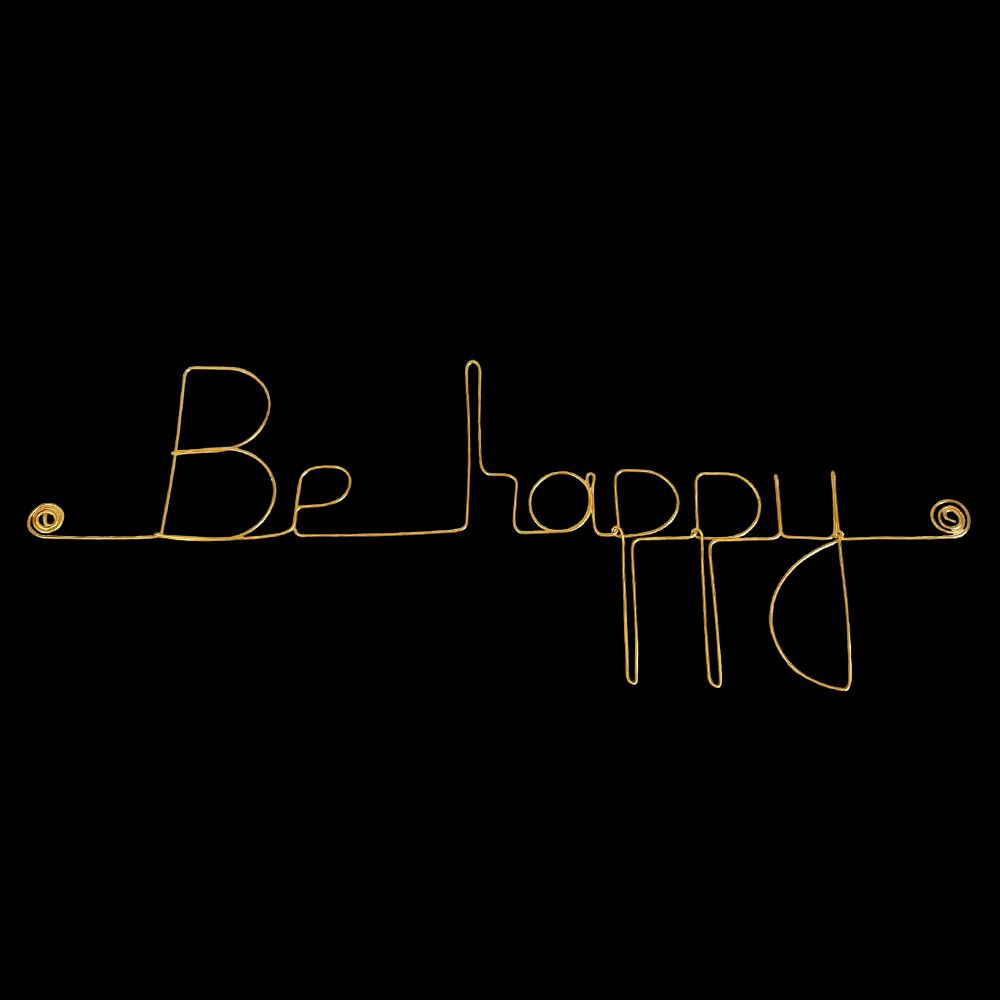 Message simple en fil de fer
