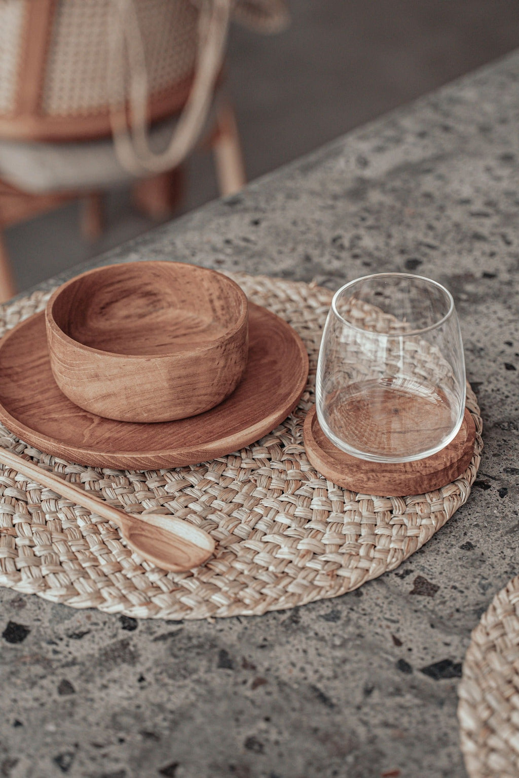 ASSIETTE EN BOIS EXOTIQUE ~ MEJA