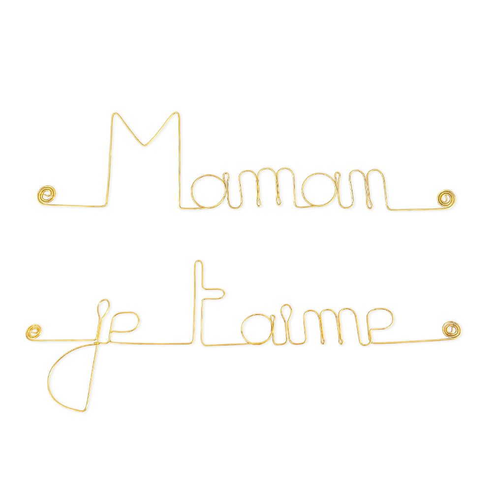 Message simple en fil de fer