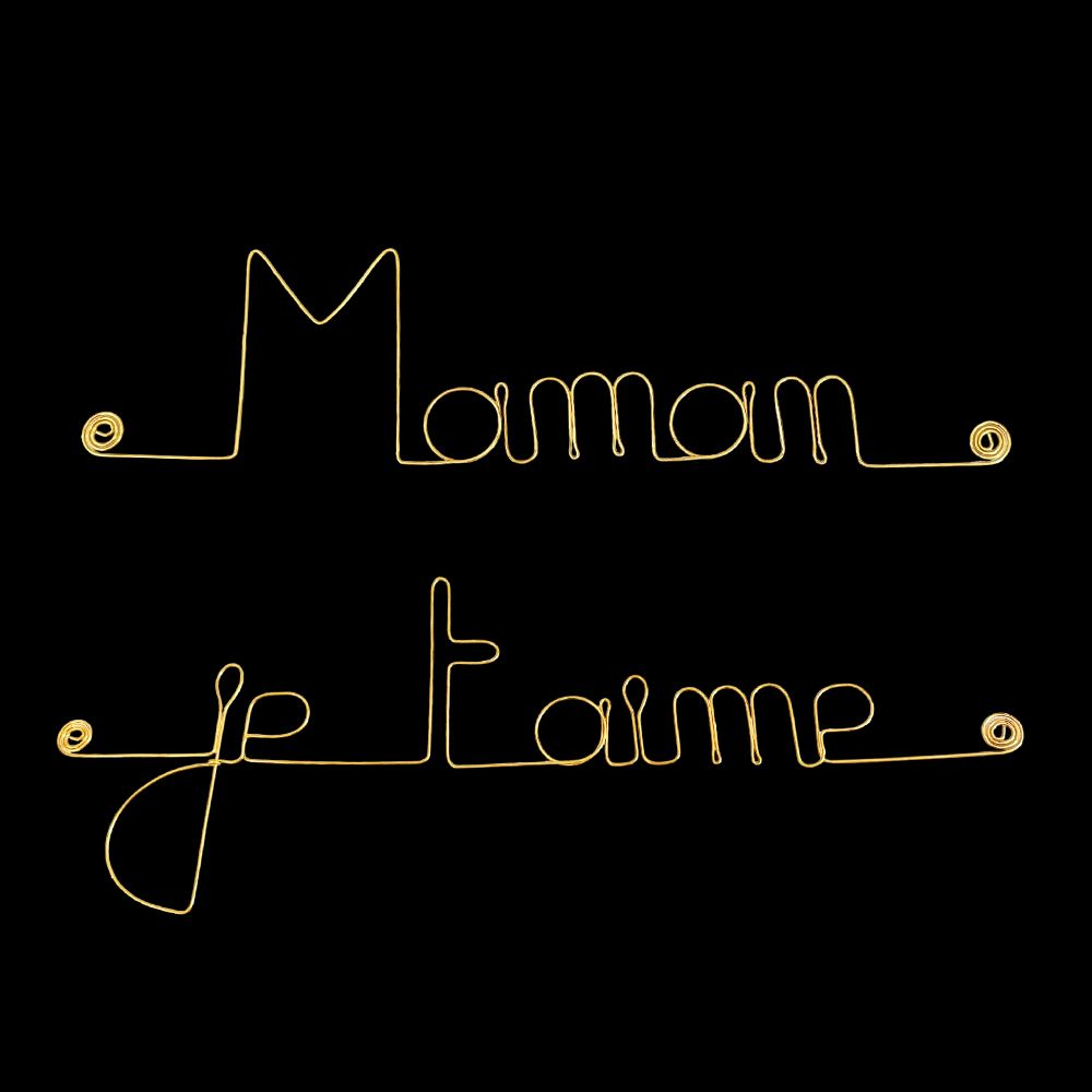 Message simple en fil de fer