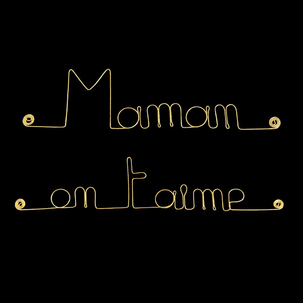 Message simple en fil de fer