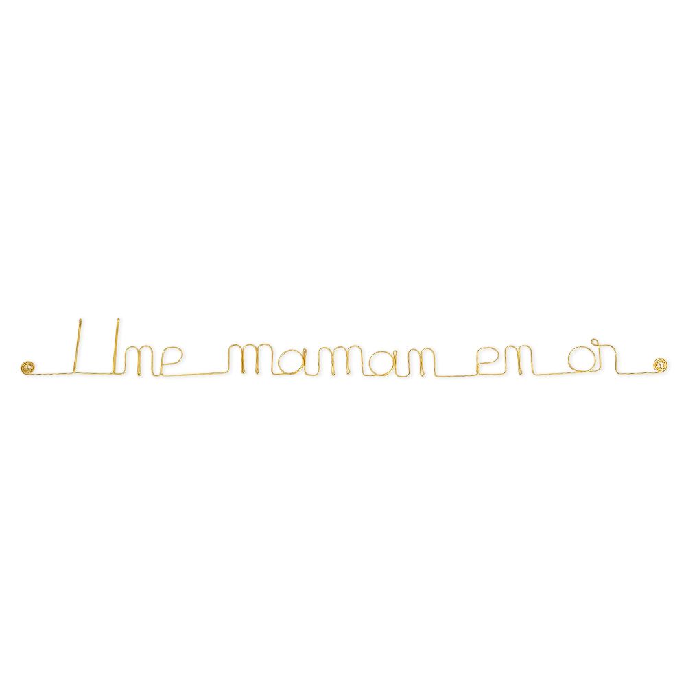 Message simple en fil de fer