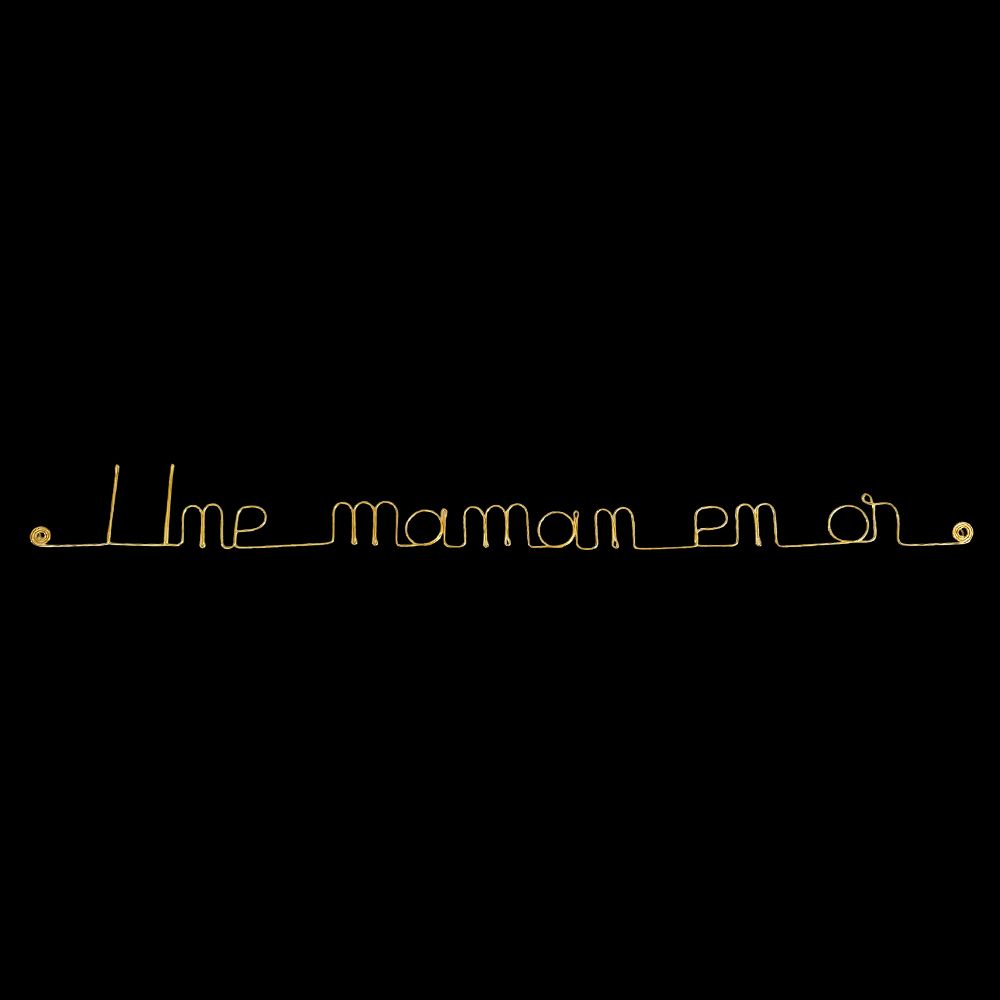 Message simple en fil de fer