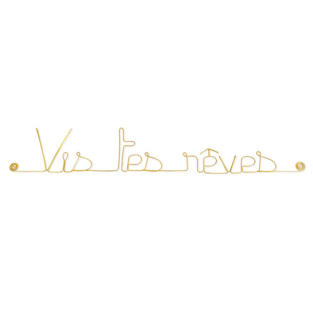 Message simple en fil de fer