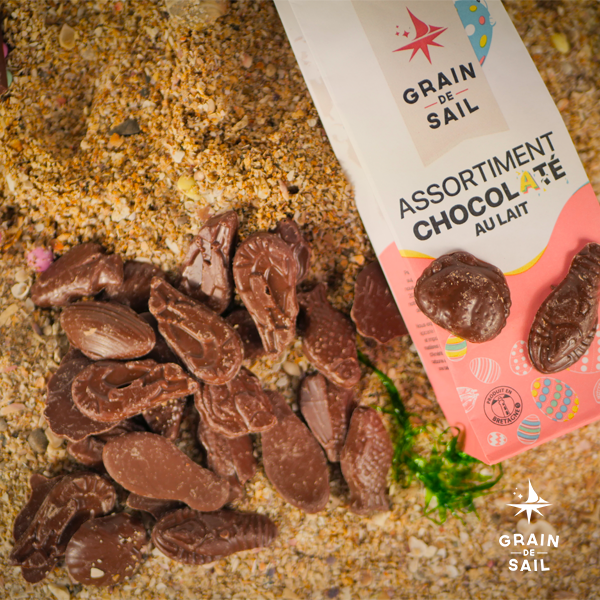 Assorted Milk Chocolate Pouch - 150g - Organic