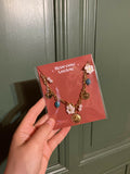 HEU0098 - Collier grosse maille pendentifs doré
