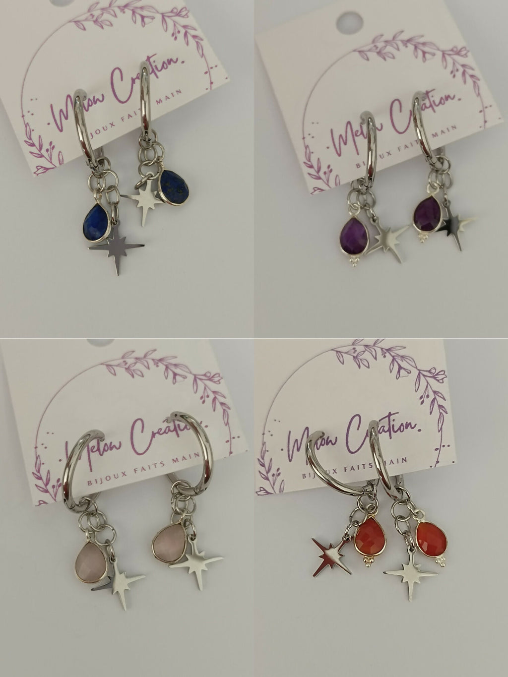 MEL/CEE Créoles éclair ou étoile