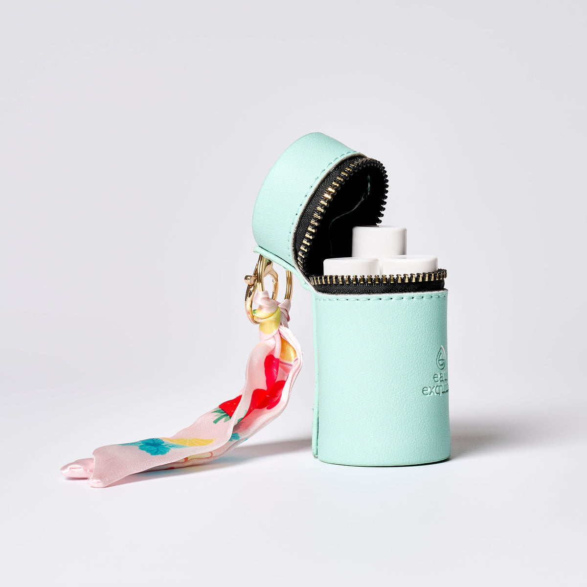 3 Vial Carrying Case Keychain