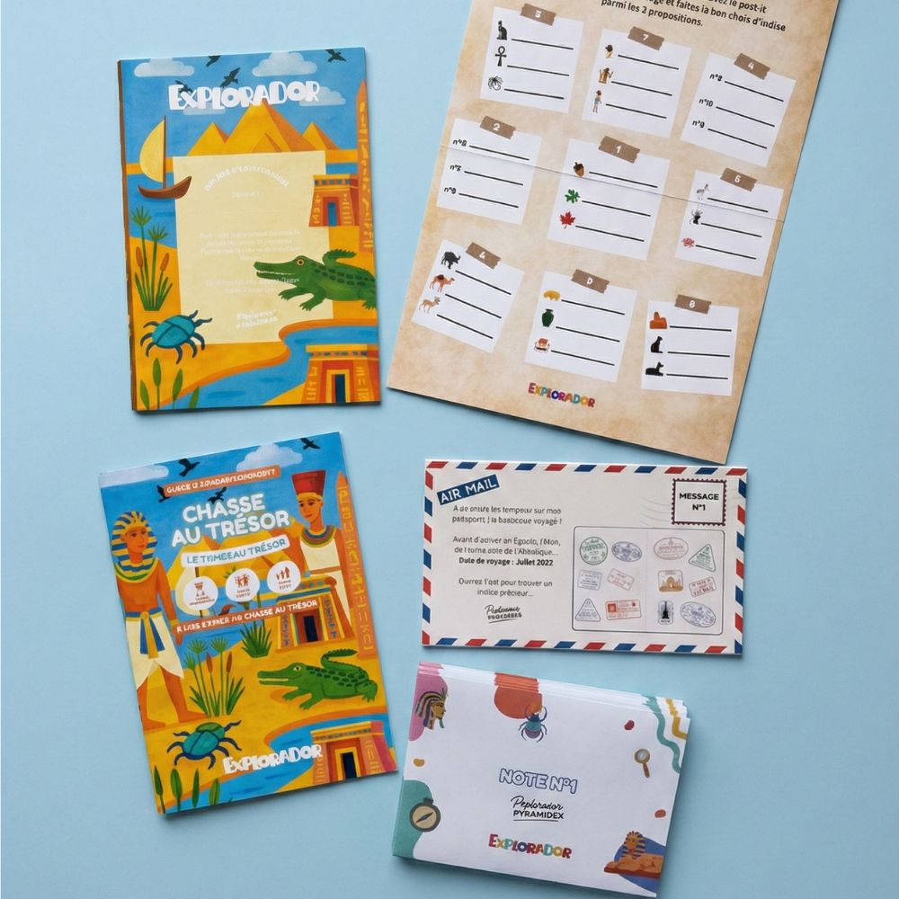 Chasse au trésor enfant 6-8 ans - Tombeau Disparu - Coffret prêt à jouer | Explorador