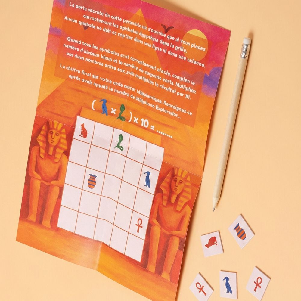 Chasse au trésor enfant 6-8 ans - Tombeau Disparu - Coffret prêt à jouer | Explorador