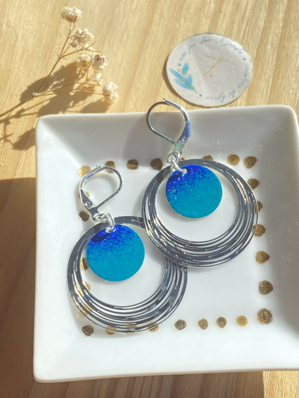 boucles d'oreilles LILAS argent