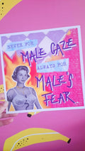 Affiche carré Not for male gaze, only for male fear