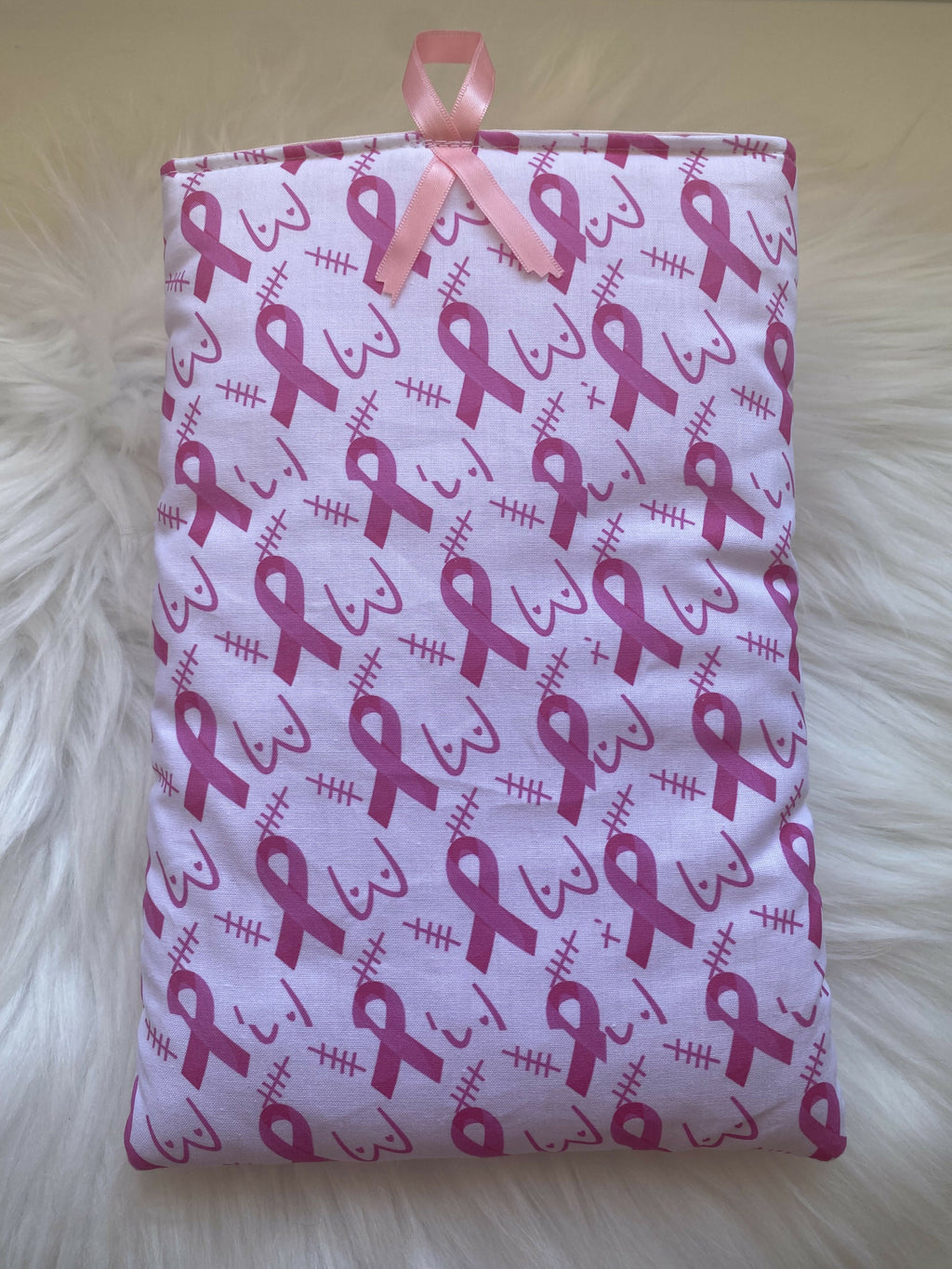 FABRIC BOOK COVER PINK OCTOBER €2.50 donated to MON BONNET ROSE