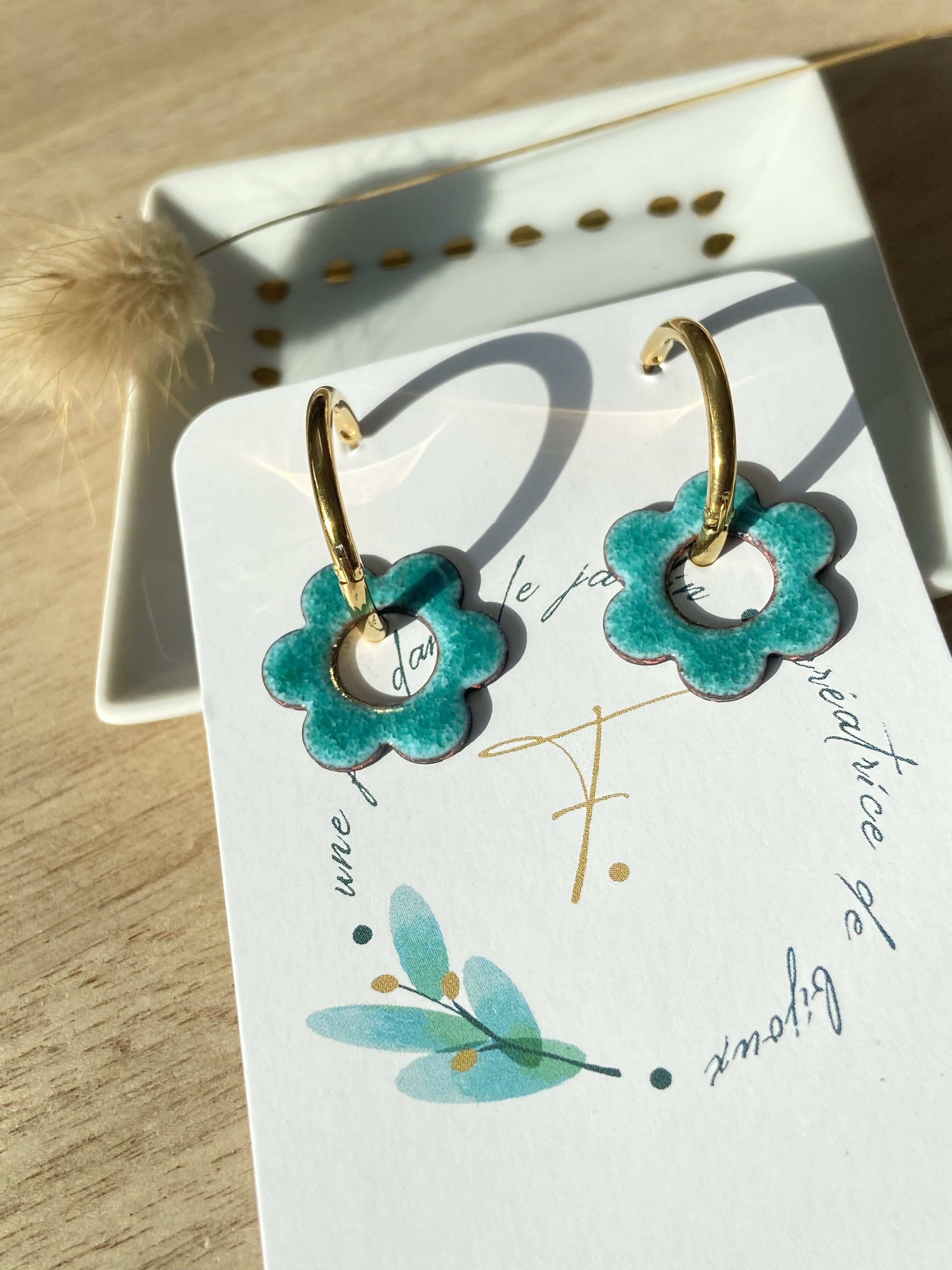 Boucles d'oreilles PAQUERETTE