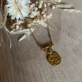 Interchangeable hammered pendant necklace