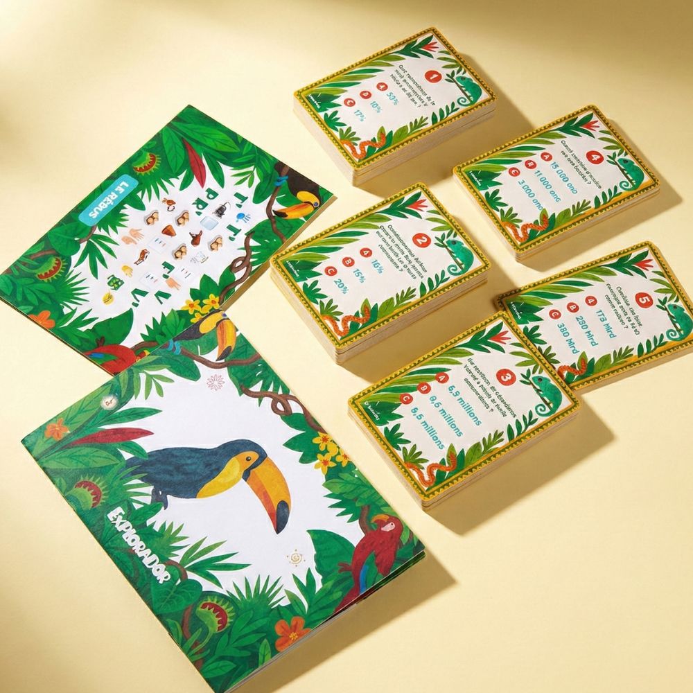 Escape game enfant 12-14 ans - Forêt Amazonienne - Coffret prêt à jouer | Explorador