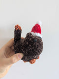 Peluche décorative Chat de Noël