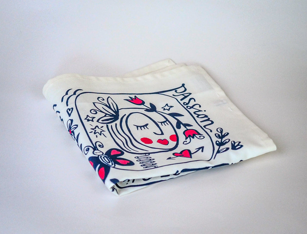 Coffret 2 serviettes "Âmes Sœurs" & "Eternels Amoureux" Collab Jana | La Serviette de Table