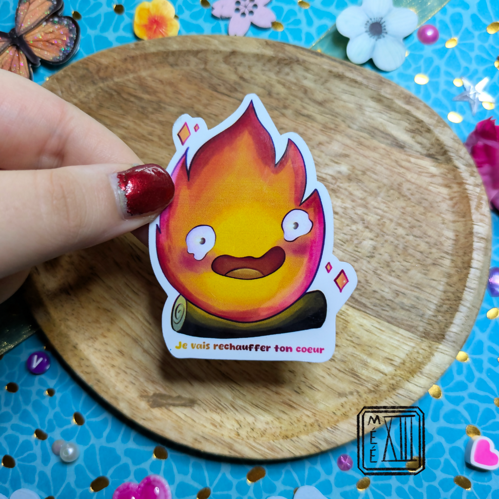 Sticker flamme vivante