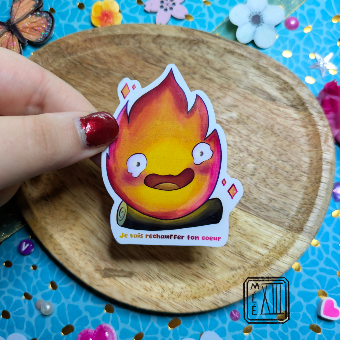 Sticker flamme vivante