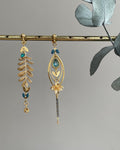 "Flowered Ogive" asymmetrical studs