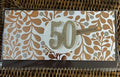 50th Birthday Card and Envelope