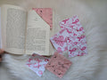 MARQUE PAGE TISSU Octobre Rose 1€ Réversé Mon Bonnet Rose