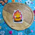 Sticker flamme vivante
