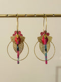 "Dragonflies" hoop earrings