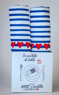 Coffret 2 serviettes "Amour en Mer" | La Serviette de Table