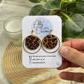 Round Leopard Earrings