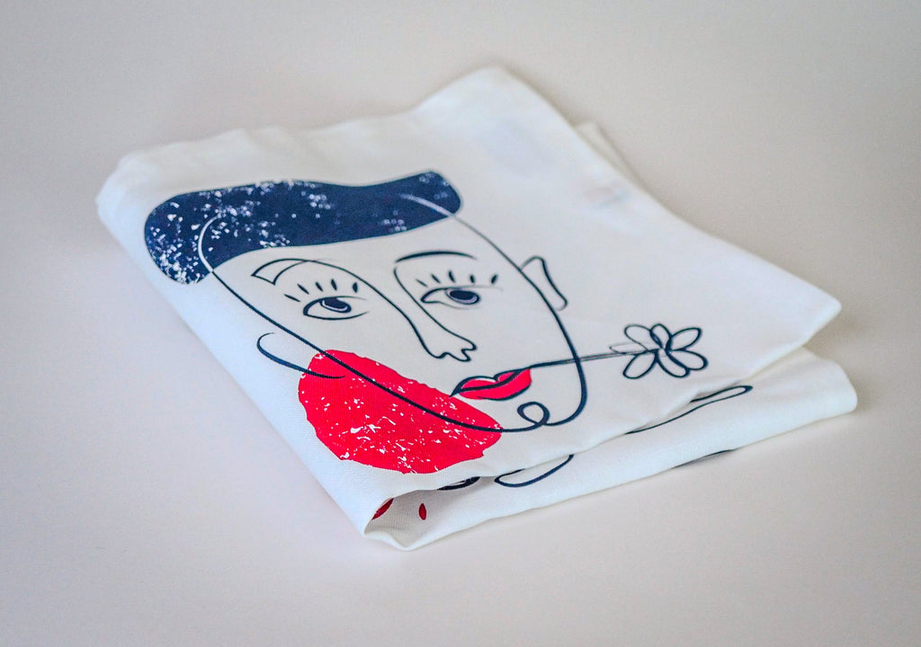 Coffret de 4 serviettes de table - La Serviette de Table - Linge de table -  "Les Âmes Soeurs"œurs"