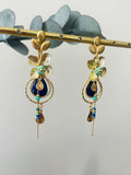 "Anouk" blue stud earrings
