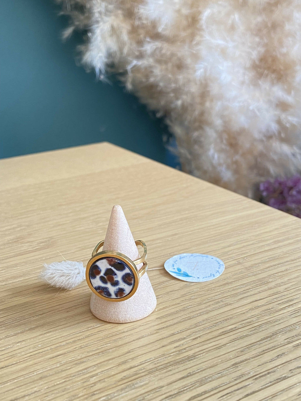 Bague Tigridia émail