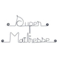 "Super Teacher" Wire Art Message - Pin Up - Wall Jewelry