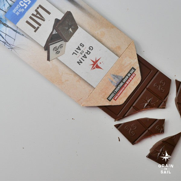 Tablette de chocolat au Lait intense en cacao 55% - 100G - BIO
