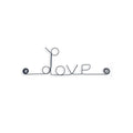 "Love" wire art message - pin up - Wall Jewellery