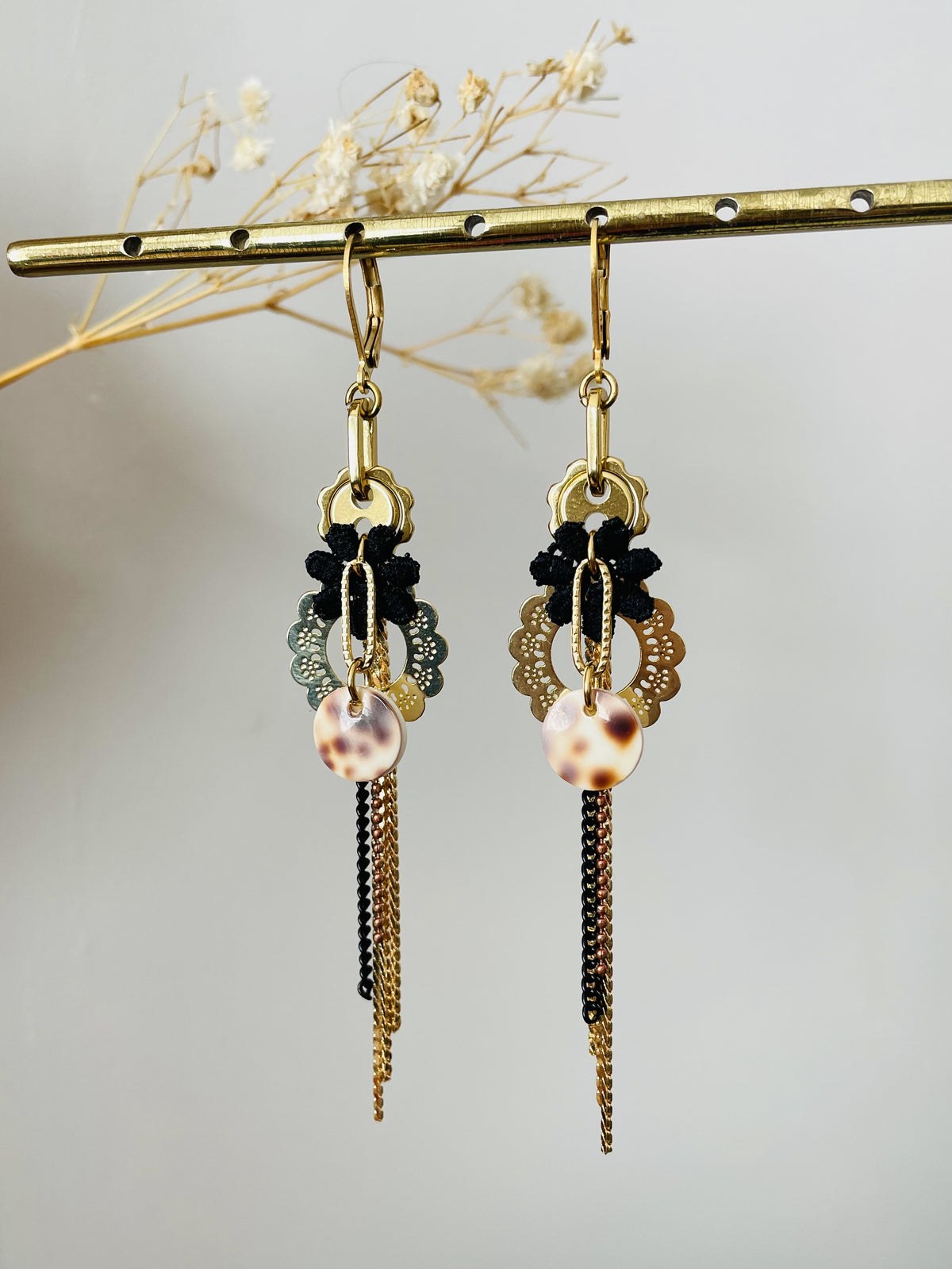 Dormeuses "animals flowers"