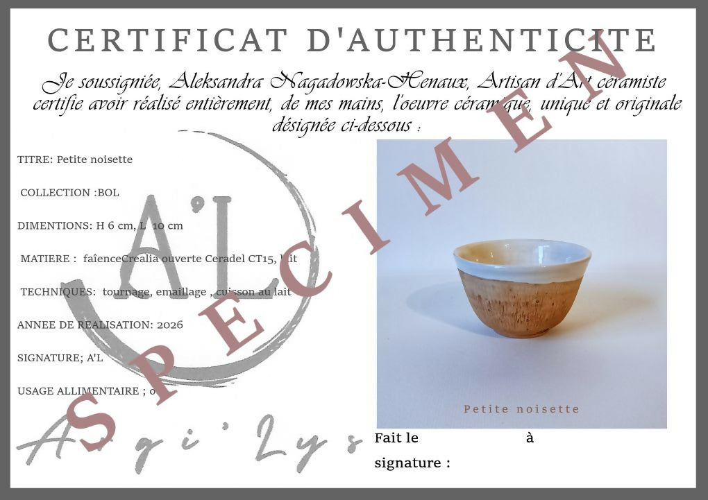 Bol Petite Noisette