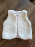 Gilet de berger réversible 18 mois 3 ans sherpa blanc ourson balançoire