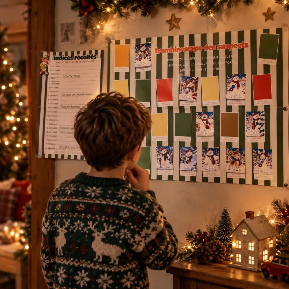 Calendrier de l’Avent enquête de Noël - 6 à 10 ans