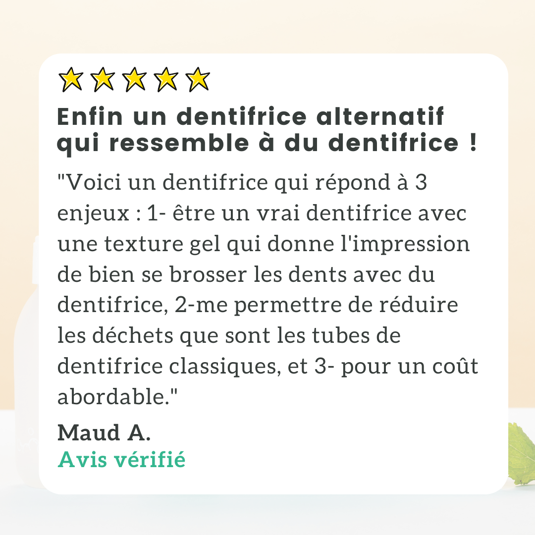 Kit Dentifrice Menthe (NOUVELLE FORMULE)