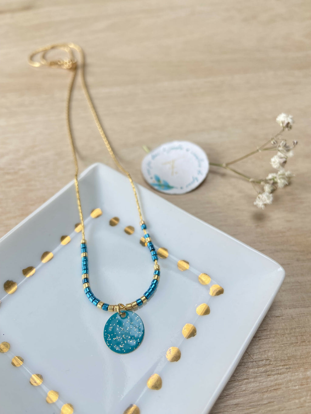 Collier IRIS doré